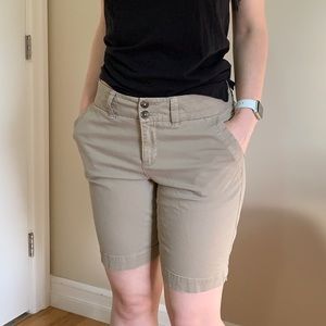 Beige chino shorts